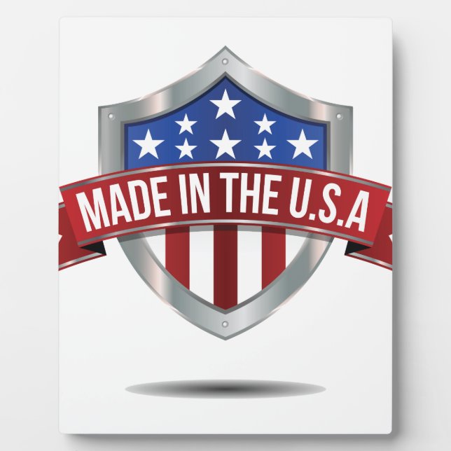 Made in the usa plaque (Front)