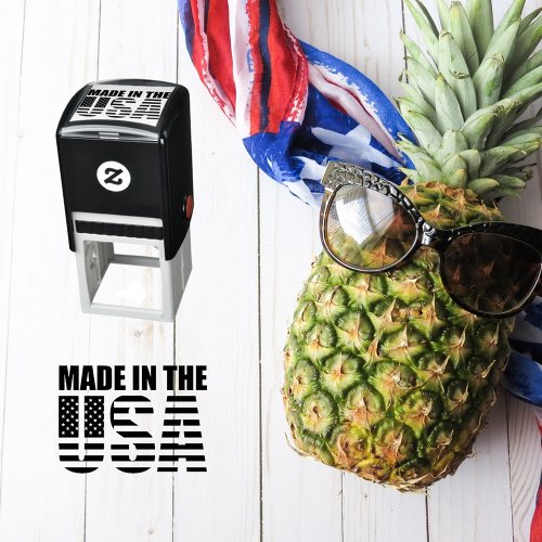 Made In The USA Self Inking Rubber Stamp