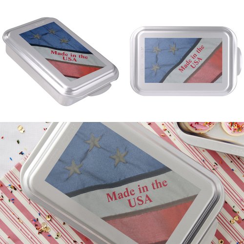 Made in the USA Stars and Stripe American Flag Cake Pan