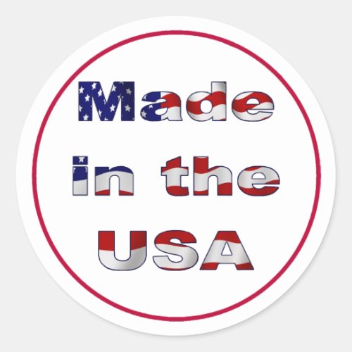 Made in the USA Sticker