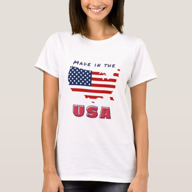 Made in the USA tshirt  (Front)