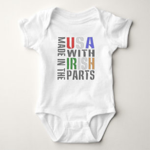 Made in the USA with Irish Parts Baby Bodysuit