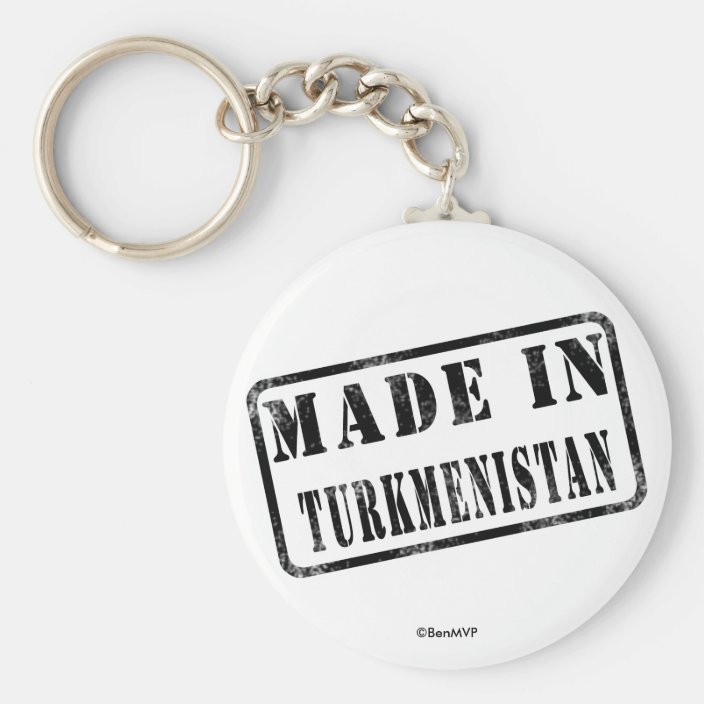 Made in Turkmenistan Keychain