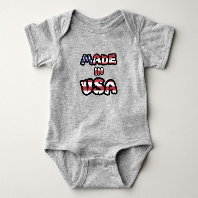 Made in USA Baby Bodysuit (Front)
