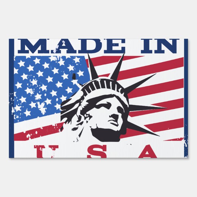 Made In USA Badge Sign (Front)