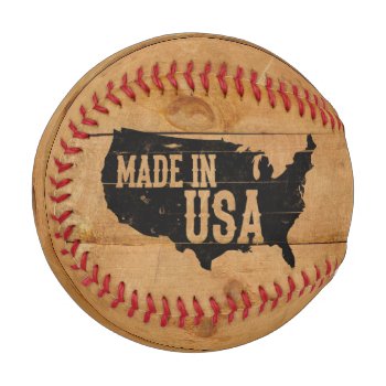 Made In Usa Baseball by jahwil at Zazzle