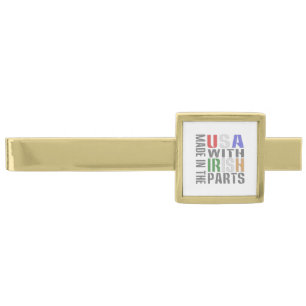 Made in USA Irish Parts Gold Finish Tie Clip
