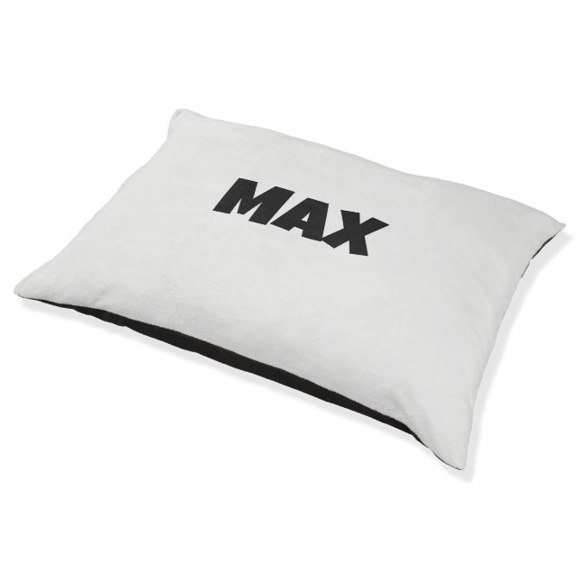 Made in USA, Personalized Dog Name Dog Bed Large (Angled)