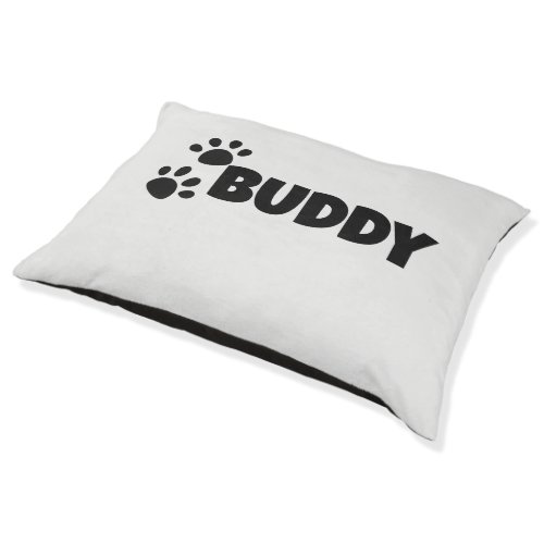 Made in USA Personalized Dog Name Dog Paw Pet Bed