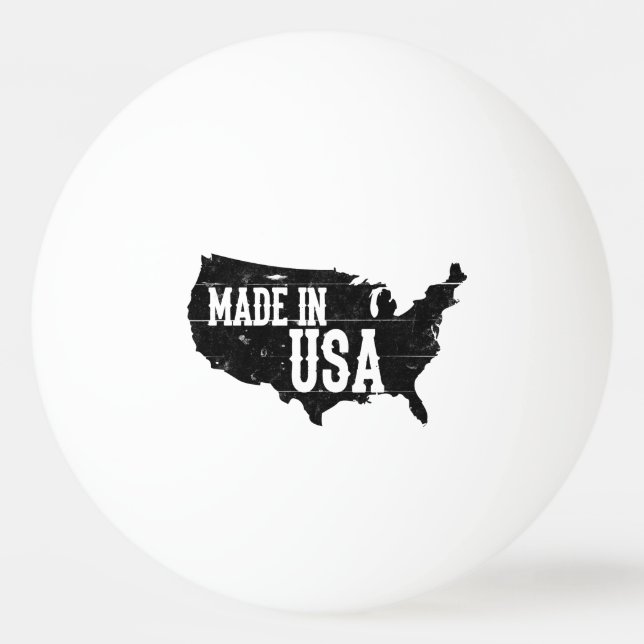Made in USA Ping Pong Ball (Front)