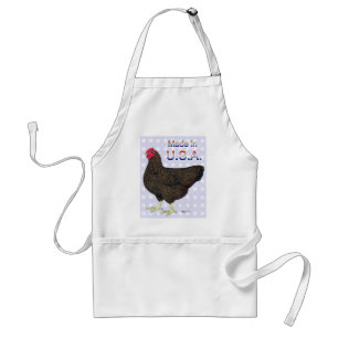 Made In USA Rock Hen Adult Apron