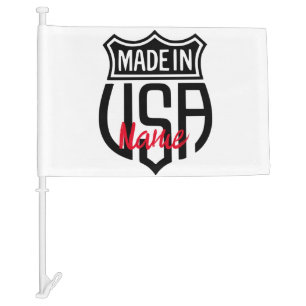 Made in USA Sign Thunder_Cove Beverage Coaster Car Flag