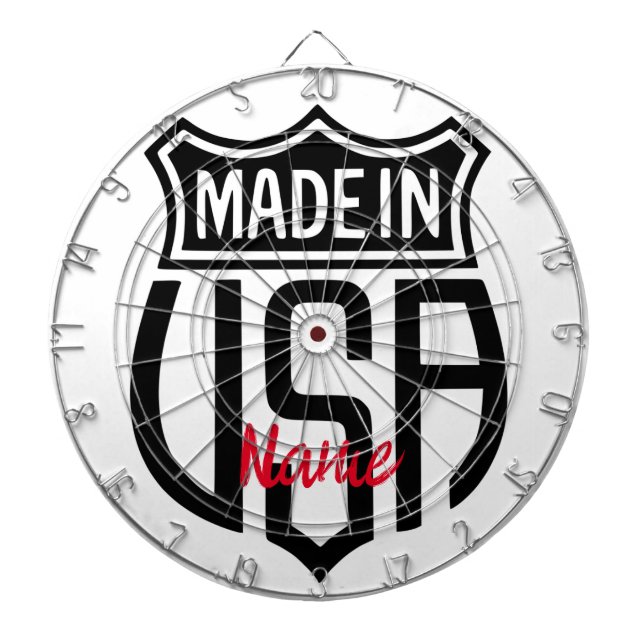 Made in USA Sign Thunder_Cove Dart Board (Front)