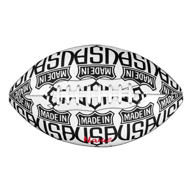 Made in USA Sign Thunder_Cove  Football (Front)