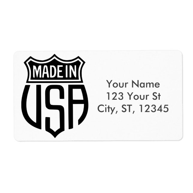 Made in USA Sign Thunder_Cove Label (Front)