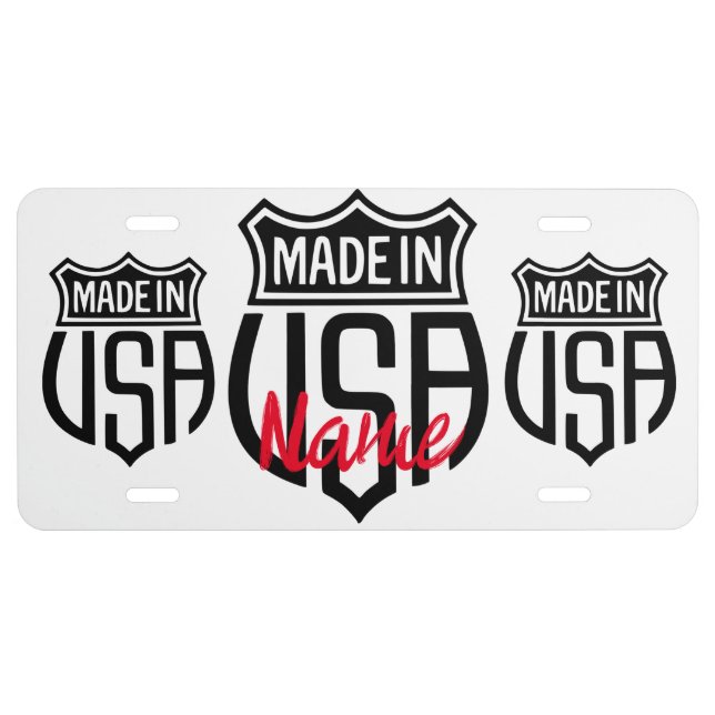 Made in USA Sign Thunder_Cove License Plate (Front)
