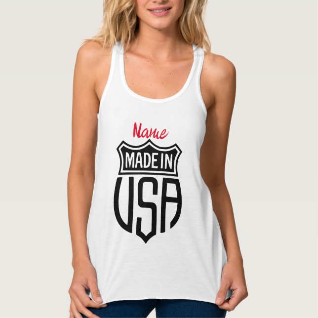 Made in USA Sign Thunder_Cove Tank Top (Front)