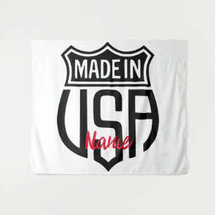 Made in USA Sign Thunder_Cove  Tapestry