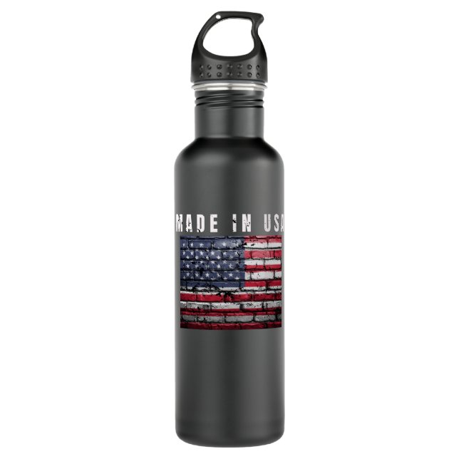 made in usa stainless steel water bottle (Front)