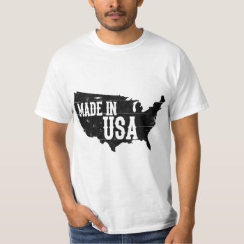 Made In Usa T-shirt by jahwil at Zazzle