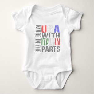 Made in USA Using Italian Parts Baby Bodysuit