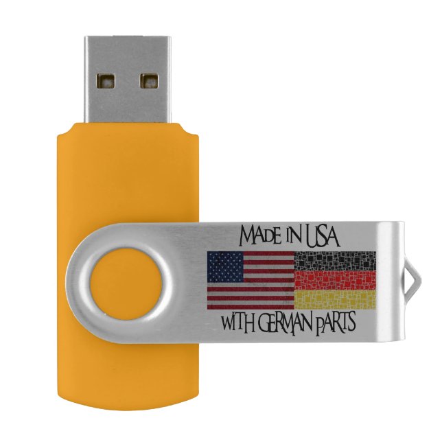 Made in USA with GERMAN parts USB Stick Flash Drive (Opened)