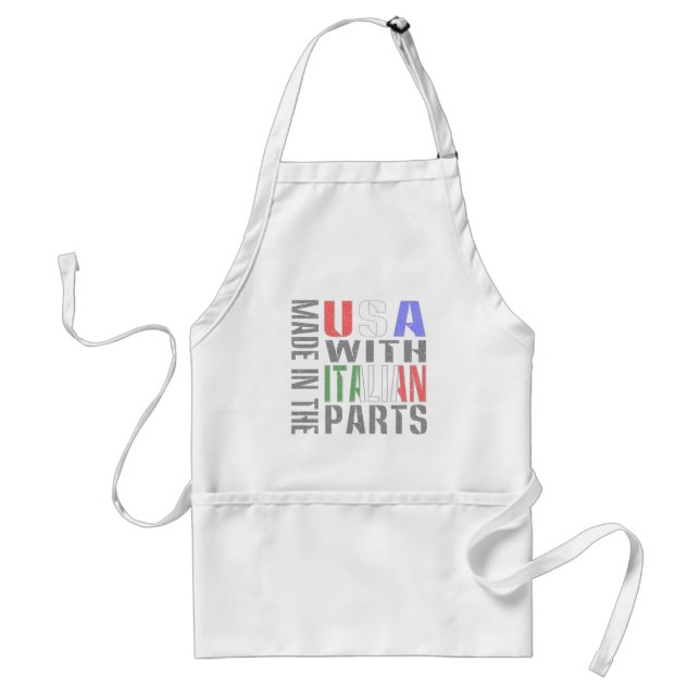 Made in USA with Italian Parts Adult Apron (Front)