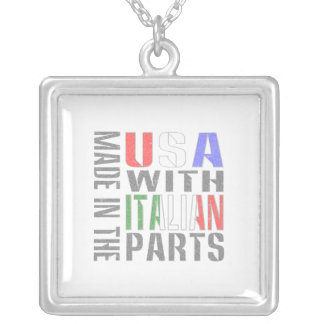 Made in USA with Italian Parts Silver Plated Necklace