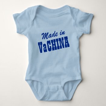 Made In Va-china Baby Bodysuit by MaeHemm at Zazzle