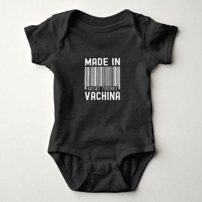 Made In Vachina Baby Bodysuit (Front)