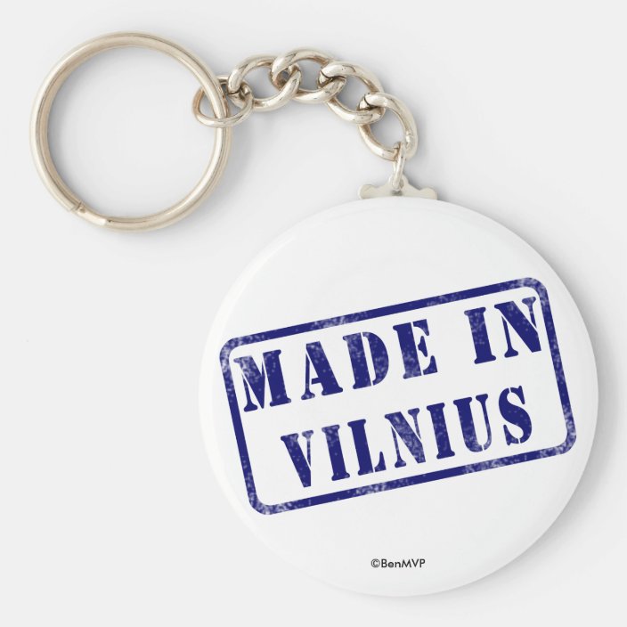 Made in Vilnius Key Chain