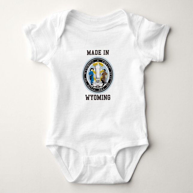 Made In Wyoming Baby Bodysuit (Front)