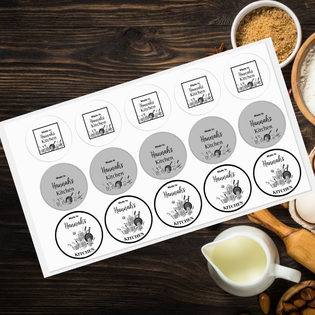 Made In [Your Name] Kitchen Pots & Pans Labels (Creator Uploaded)