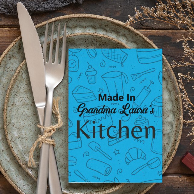 Made In [Your Name] Kitchen Recipe Card Any Color (Creator Uploaded)