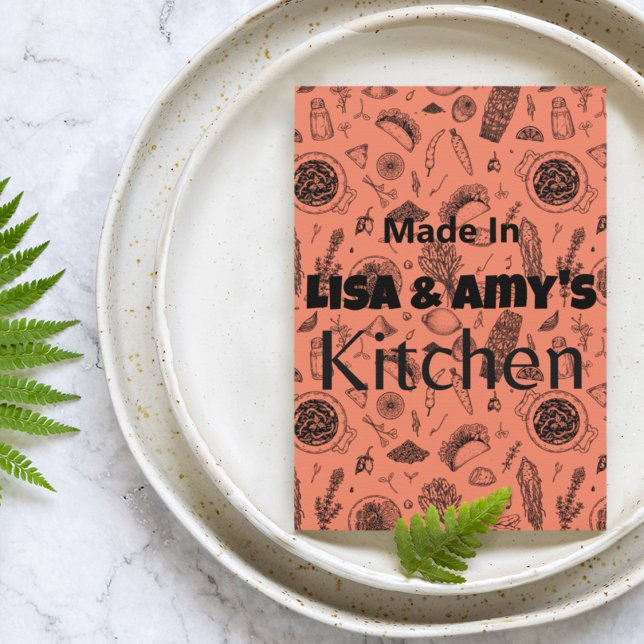 Made In [Your Name] Kitchen Recipe Card Any Color (Creator Uploaded)