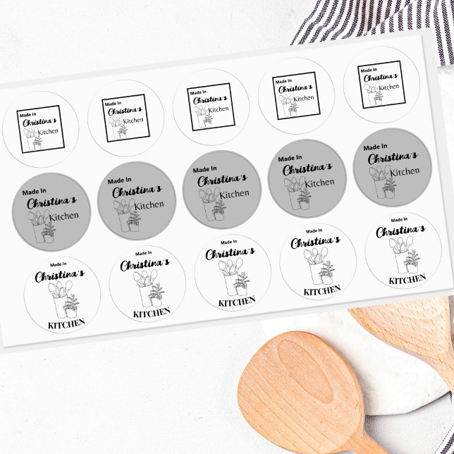 Made In [Your Name] Kitchen Wooden Spoons Labels (Creator Uploaded)