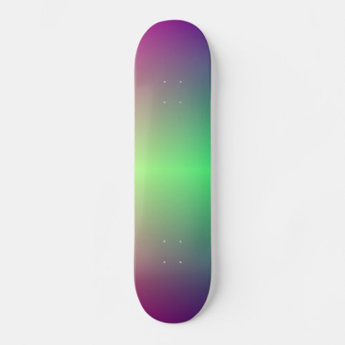 Made iridescent skateboard