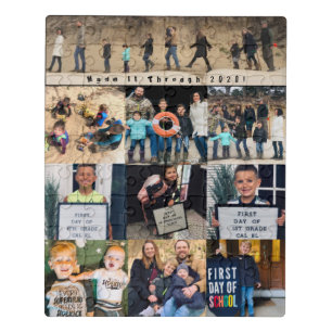 Made It Thru 2020 Family Photo Collage Jigsaw Puzzle