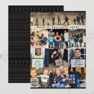 Made it Thru Family Photo Happy New Years Eve Card