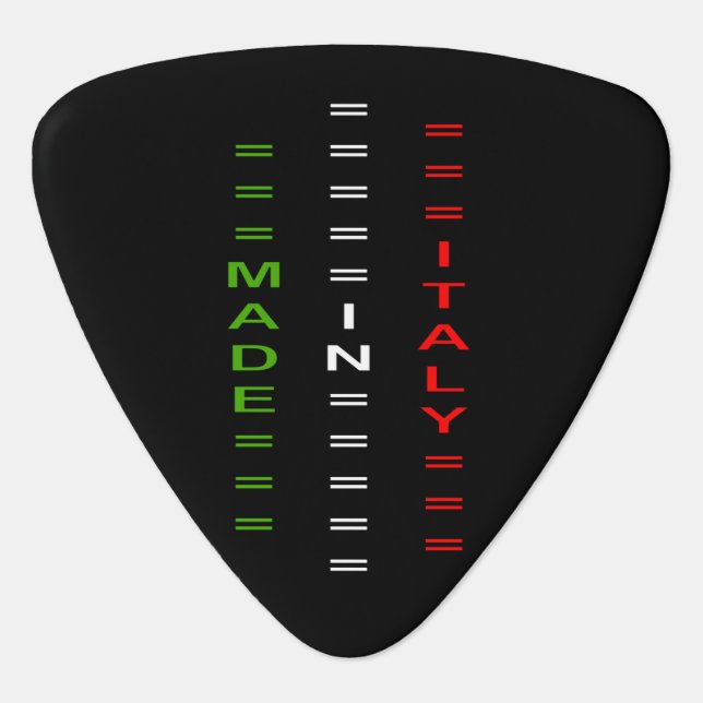 made italy guitar pick (Front)