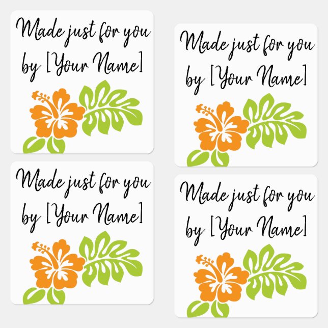 Made Just for You by Your Name Iron-On Labels (Group)