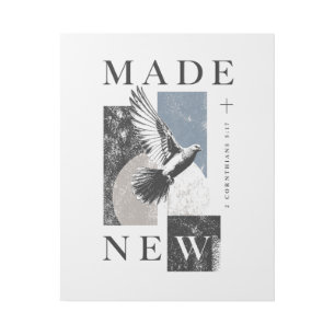 Made New 2 Corinthians 5:17 Brutalist Dove Baptism Gallery Wrap