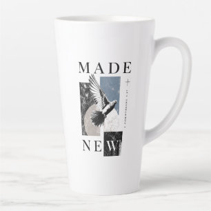 Made New 2 Corinthians 5:17 Brutalist Dove Baptism Latte Mug