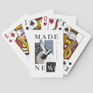 Made New 2 Corinthians 5:17 Brutalist Dove Baptism Poker Cards