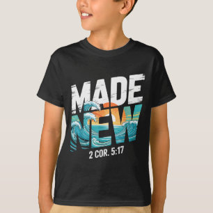 Made New Baptism Shirt Christian Shirts For Youth