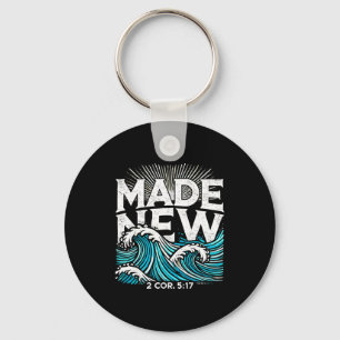 Made New Baptized Baptism  Keychain