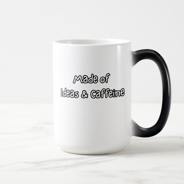 made of ideas & caffeine color morph mug  (Right)