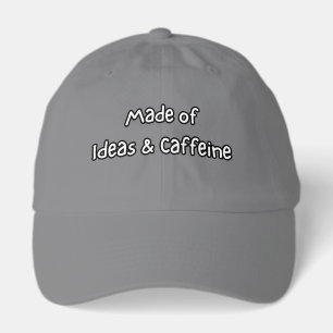 made of ideas & caffeine hat