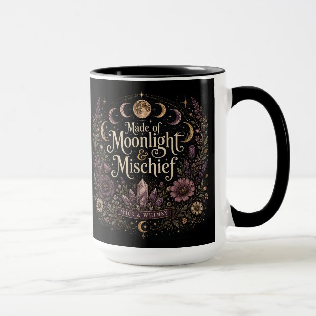 Made of Moonlight & Mischief Mug (Right)