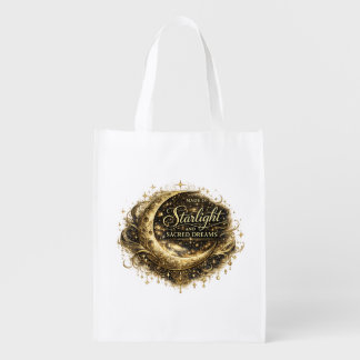 Made of Starlight and Sacred Dreams Grocery Bag